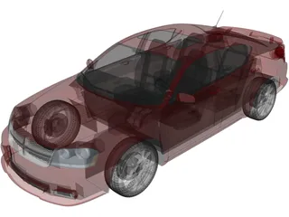 Dodge Avenger RT (2012) 3D Model preview