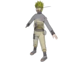 Naruto Teen 3D Model preview