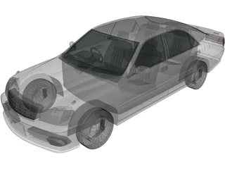 Toyota Crown S170 (2001) 3D Model preview