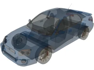 Subaru Impreza 3D Model preview