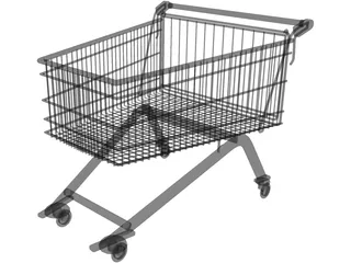 Shopping Cart 3D Model preview