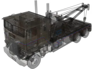 Kenworth K-100 Wrecker 3D Model preview
