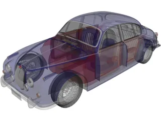 Jaguar Mark II 3D Model preview