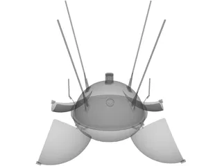 Luna 9 3D Model preview