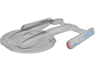 Star Trek Akira Class 3D Model preview