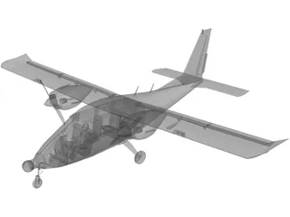 Vulcanair P.68 Observer 3D Model preview