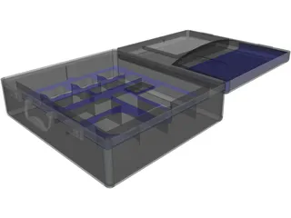 Aluminium Case 3D Model preview