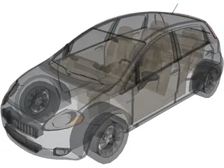 Fiat Punto 3D Model preview
