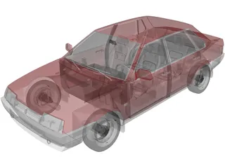 VAZ 21099 3D Model preview