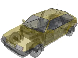 VAZ 2108 3D Model preview