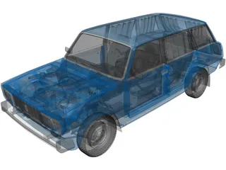VAZ 2104 3D Model preview