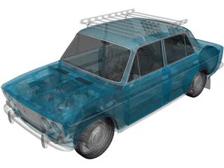 VAZ 2103 3D Model preview