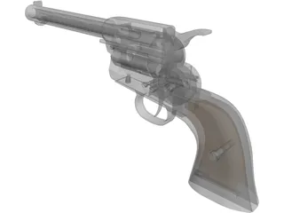 Colt 45 Peacemaker (1873) 3D Model preview
