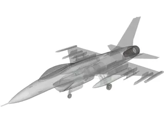 F-16 Falcon 3D Model preview