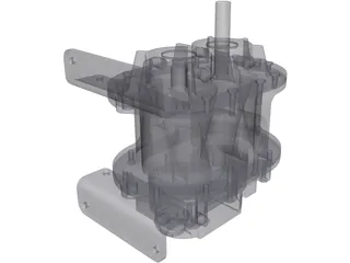 Roots Blower 3D Model preview