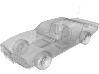 Dodge Charger (1969) 3D Model preview