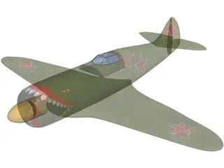 Lavochkin La-5 3D Model preview