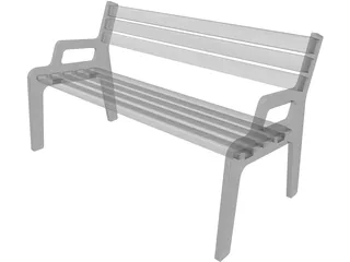 Bench 3D Model preview