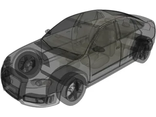 Audi RS4 3D Model preview