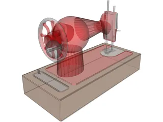 Zinger Toy Wewing Machine 3D Model preview
