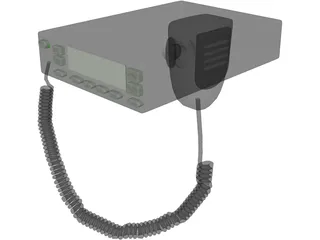 2 Way Radio 3D Model preview
