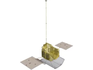 Mercury Messenger Probe 3D Model preview