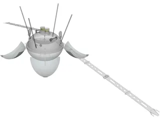 Luna 13 Moon Probe 3D Model preview