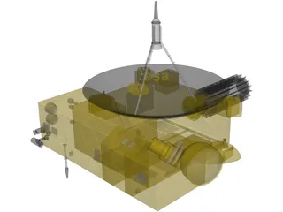 Ulysses ESA Sun Probe 3D Model preview