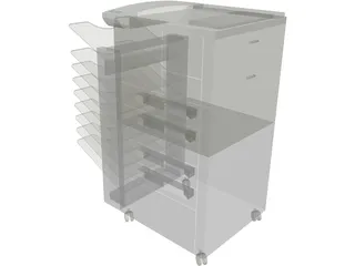 Xerox Copier Machine 3D Model preview