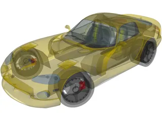 Dodge Viper 3D Model preview