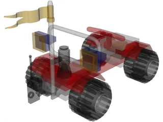 LEGO Car 3D Model preview