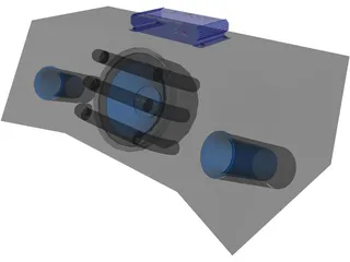 Kenwood Subwoofer 3D Model preview