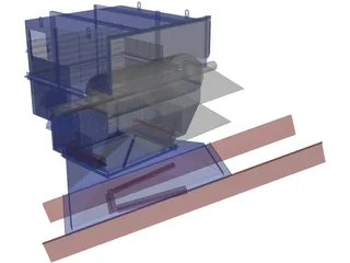 Chute de Descarga 3D Model preview