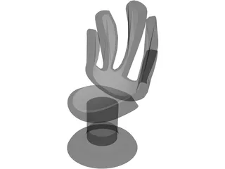 Hand Chair 3D Model preview