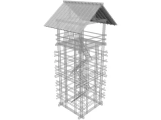 Lookout Seirou Tower 3D Model preview