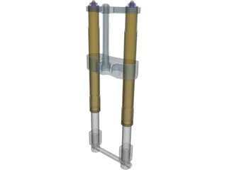 Superbike Fork 3D Model preview