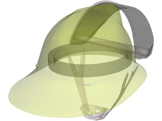 Helmet Fireman 3D Model preview