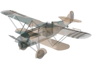 Fiat CR.32 3D Model preview