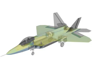 F/A-22 Raptor 3D Model preview