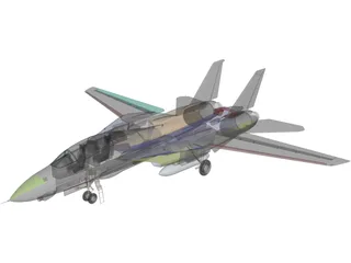 F-14A Tomcat 3D Model preview