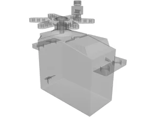 RC Servo Futaba 3003 3D Model preview