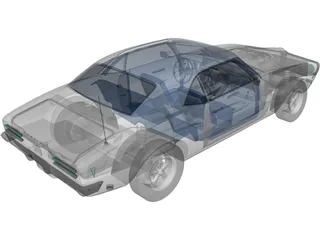 Pontiac Firebird 400 (1968) 3D Model preview