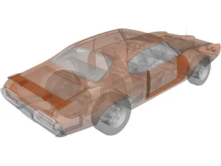 Pontiac GTO (1969) 3D Model preview