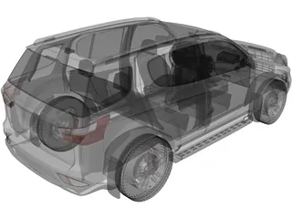 Isuzu Mu-X (2020) 3D Model preview