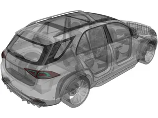 Mercedes-Benz GLE63 AMG (2019) 3D Model preview