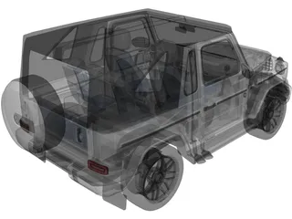 Mercedes-Benz G63 464 Cabrio (2019) 3D Model preview