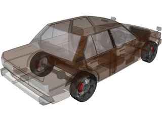 Toyota Corolla DX 3D Model preview