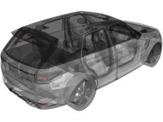 Range Rover Sport SVR 3D Model preview