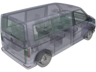 Volkswagen Caravelle (2018) 3D Model preview