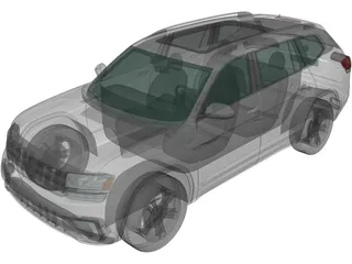Volkswagen Atlas R-Line (2017) 3D Model preview